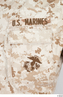  Photos Army Man in Camouflage uniform 13 21th century Army Desert uniform US Marines applique jacket upper body 0001.jpg